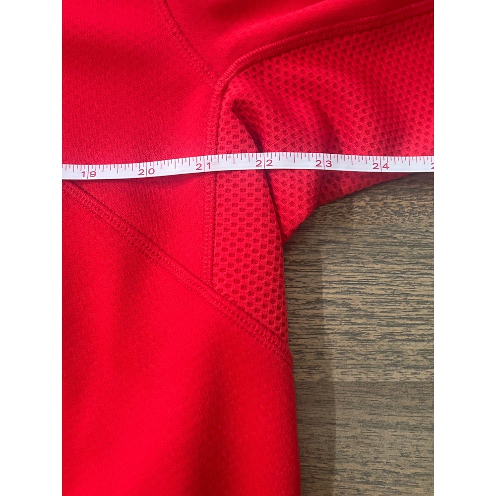 Nike Rhodes College Lynx 1/4 Zip Red Mens Dri Fit Training Jacket M53181 - Picture 4 of 8